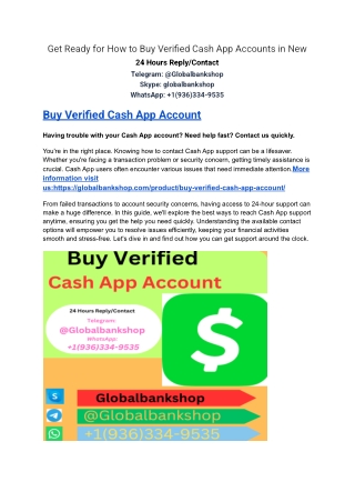 Get Ready for How to Buy Verified Cash App Accounts in New