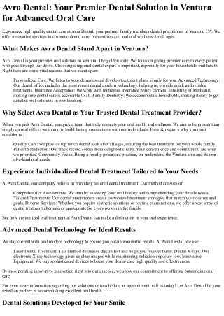 Avra Dental