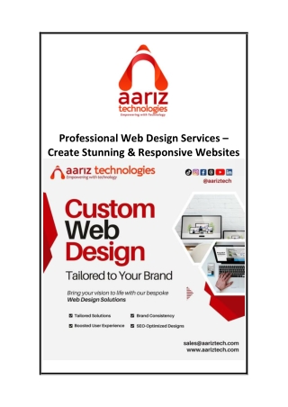 professional web design services create stunning