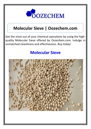 molecular sieve oozechem com