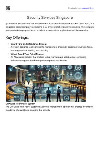 Security Services Singapore