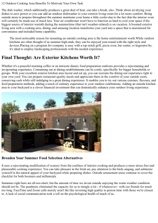 The Benefits Of Having An Exterior Kitchen Area In Your Yard In Texas