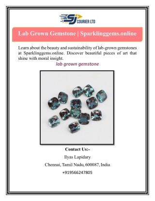 Lab Grown Gemstone | Sparklinggems.online