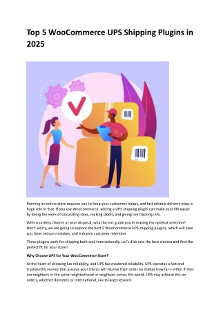 Top 5 WooCommerce UPS Shipping Plugins in 2025