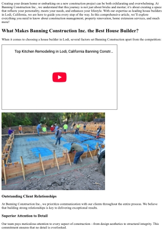 creating your dream home or embarking