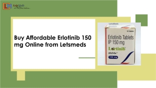 Buy Affordable Erlotinib 150 mg Online from Letsmeds
