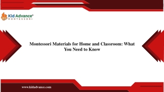 Montessori Materials for Home and Classroom What You Need to Know