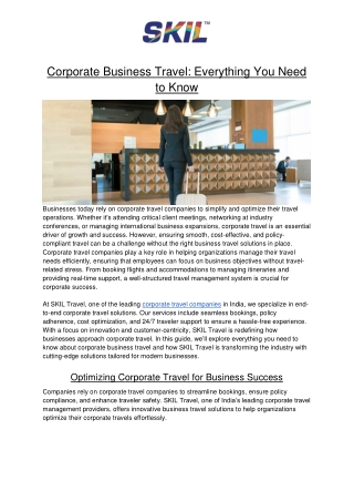 Corporate Business Travel_ Everything You Need to Know