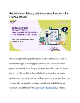 reclaim your privacy with innovative partners