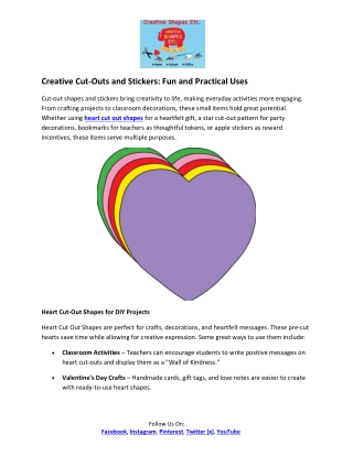 creative cut outs and stickers fun and practical