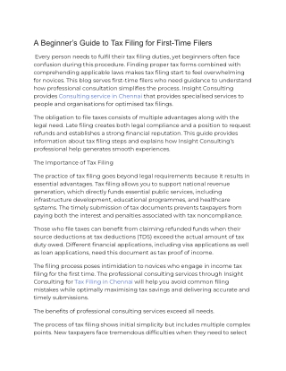 A Beginner’s Guide to Tax Filing for First-Time Filers