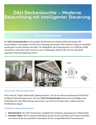 DALI Deckenleuchte