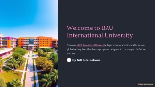 welcome to bau international university
