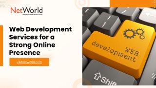 Web Development Services for a Strong Online Presence