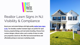 Realtor Lawn Signs in NJ | Custom Real Estate Signs