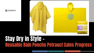 Stay Dry in Style – Reusable Rain Poncho Petra