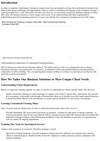 How We Tailor Our Business Solutions to Meet Unique Client Needs