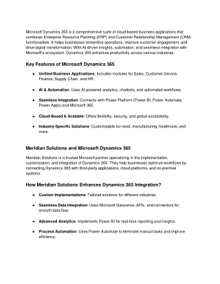 What is Microsoft Dynamics 365, and how does it empower businesses?