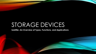 Storage Devices