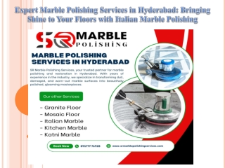 Expert Marble Polishing Services in Hyderabad Bringing Shine to Your Floors with Italian Marble Polishing