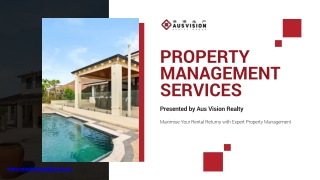 Maximize Your Rental Returns with Expert Property Management – Aus Vision Realty