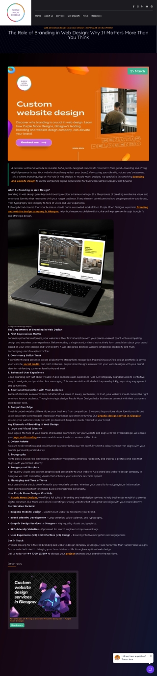 The Role of Branding in Web Design  Purple Moon Designs