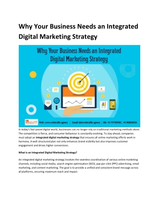 Why Your Business Needs an Integrated Digital Marketing Strategy