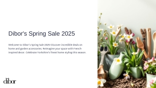 Dibor's Spring Sale 2025
