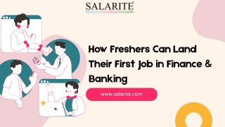 how freshers can land their first job in finance