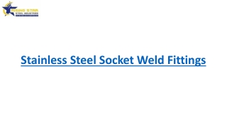 Stainless Steel Socket weld Fittings