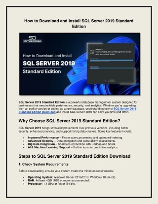 how to download and install sql server 2019
