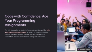 Expert Help with Programming Assignment – Code with Confidence