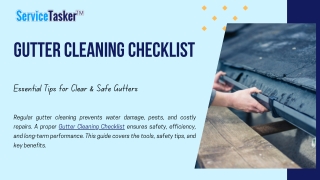 Gutter Cleaning Checklist