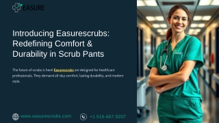 Introducing Easurescrubs Redefining Comfort & Durability in Scrub Pants