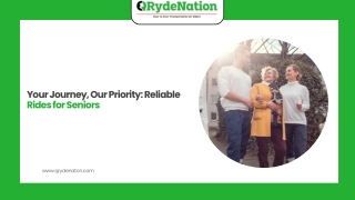 Your Journey, Our Priority Reliable Rides for Seniors