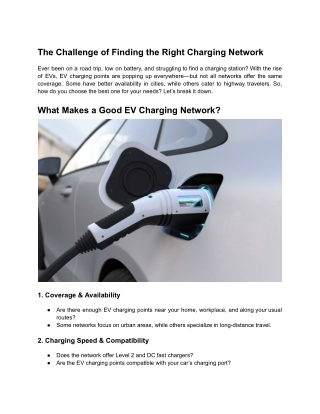 EV Charging Networks_ Which One Offers the Best Coverage_