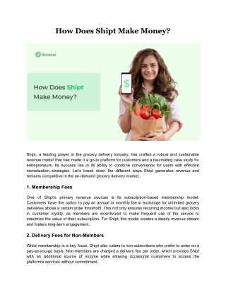 How Does Shipt Make Money