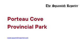 Porteau Cove Provincial Park - www.squamishreporter.com