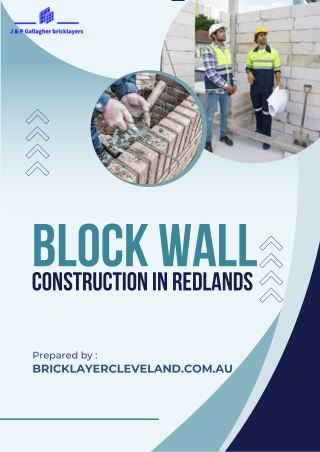 Block Wall Construction in Redlands