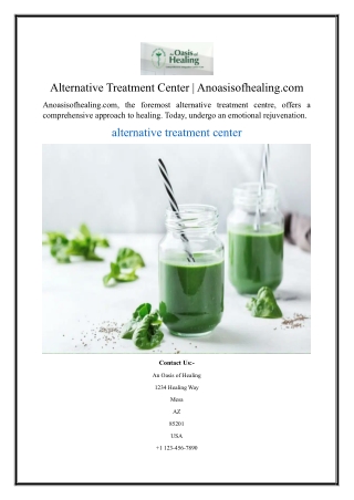 Alternative Treatment Center Anoasisofhealing.com