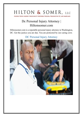 Dc Personal Injury Attorney  Hiltonsomer.com