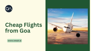 Cheap Flights from Goa - in.oneair.ai