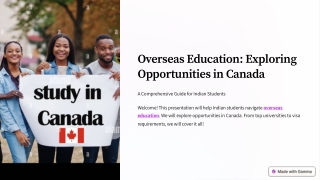 overseas education exploring opportunities