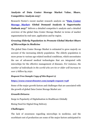 analysis of data center storage market value share