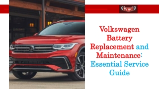 Volkswagen Battery Replacement and Maintenance Essential Service Guide