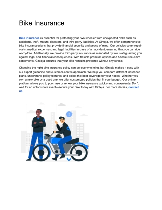 Bike Insurance