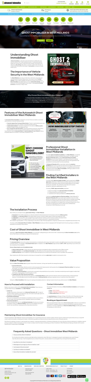 Ghost Immobiliser in West Midlands – Advanced Vehicle Security Solutions
