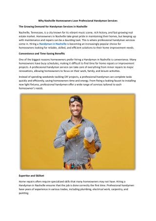 why nashville homeowners love professional
