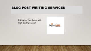 blog post writing services