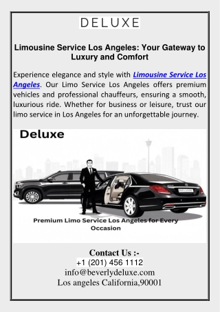 Limousine Service Los Angeles